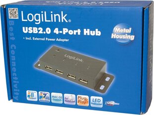 LogiLink UA0141A цена и информация | Адаптеры и USB разветвители | 220.lv