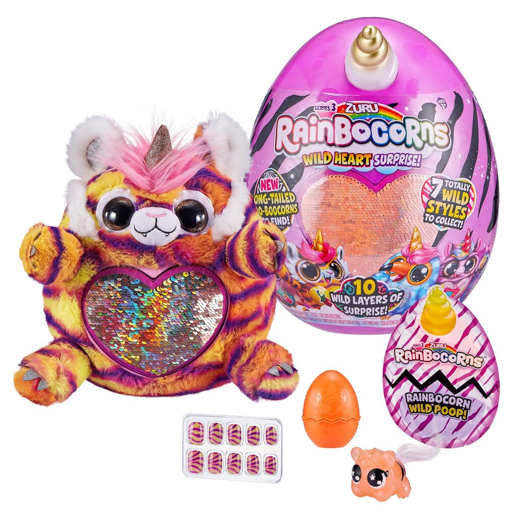 Mīksta rotaļlieta ar aksesuāriem Rainbocorns Sequin Surprise, 3. sērija, 9215 цена и информация | Rotaļlietas meitenēm | 220.lv