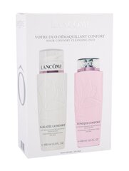 Набор по уходу за лицом Lancome Galatee Confort Duo: очищающее молочко 400 мл + тоник 400 мл цена и информация | Средства для очищения лица | 220.lv