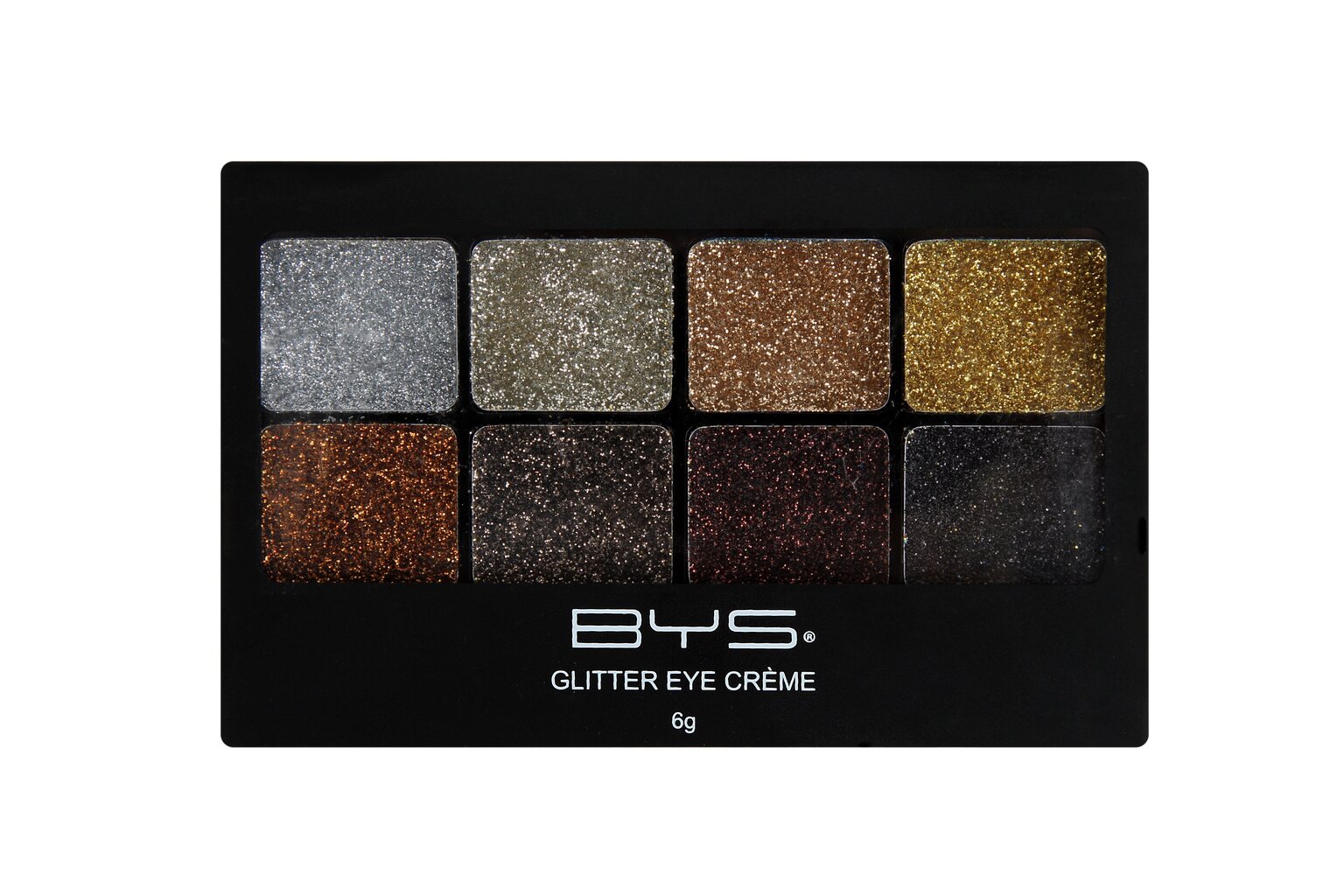 BYS Acu ēnas Glitter Eye Creme RAZZLE DAZZLE 8 pc cena un informācija | Acu ēnas, skropstu tušas, zīmuļi, serumi | 220.lv