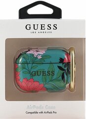 Guess GUACAPTPUBKFLO1 silikona aizsargapvalks austiņām Apple Airpods Pro Floral N.1 cena un informācija | Austiņu piederumi | 220.lv