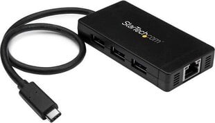 USB Centrmezgls Startech HB30C3A1GE cena un informācija | Adapteri un USB centrmezgli | 220.lv