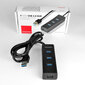 AXAGON HUE-S2BL 4x USB3.0 Charging Hub 1.2m Cable, MicroUSB Charging цена и информация | Adapteri un USB centrmezgli | 220.lv
