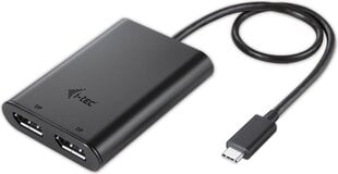 USB-C Adapteris i-Tec C31DUAL4KDP  Thunderbolt 3 cena un informācija | Adapteri un USB centrmezgli | 220.lv