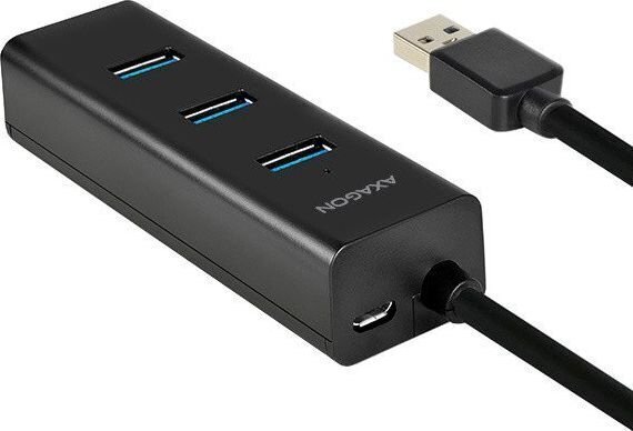 AXAGON HUE-S2BP 4x USB3.0 Charging Hub 1.2m Cable, MicroUSB Charging, Incl. AC Adapter cena un informācija | Adapteri un USB centrmezgli | 220.lv