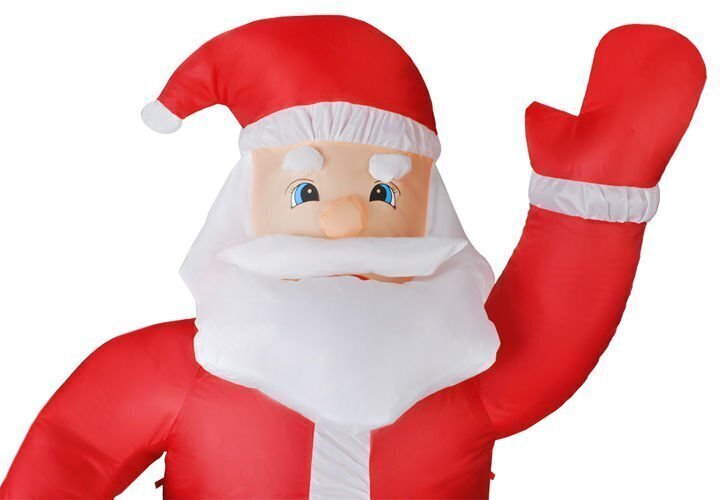Iso Trade piepūšamā Ziemassvētku LED dekorācija Santa Claus, 180 cm cena un informācija | Ziemassvētku dekorācijas | 220.lv