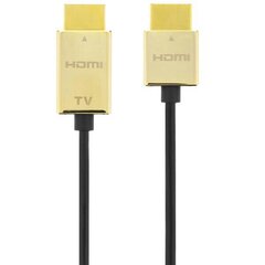 DELTACO DELTACO Prime HDMI-1045-K - HDMI med E cena un informācija | Kabeļi un vadi | 220.lv