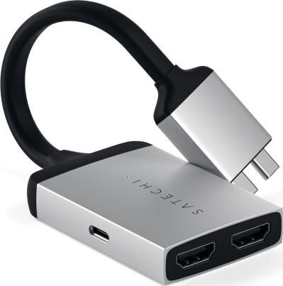 Adapteris USB-C 2x HDMI, Satechi цена и информация | Adapteri un USB centrmezgli | 220.lv