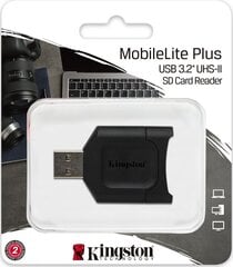 Karšu lasītājs Kingston MLP Melns SD цена и информация | Адаптеры и USB разветвители | 220.lv