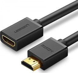 Кабель HDMI FullHD Ugreen HD107 , 3D, 0.5 м, черный цена и информация | Кабели и провода | 220.lv