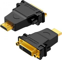 Adapteris Ugreen UGR306BLK HDMI - DVI-I. cena un informācija | Adapteri un USB centrmezgli | 220.lv