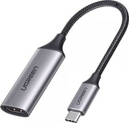 Переходник Ugreen CM297 USB-C на HDMI, 4K 60Hz, серый цена и информация | Адаптеры и USB разветвители | 220.lv