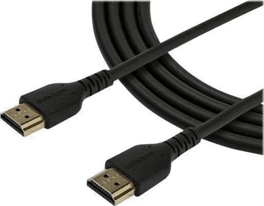 HDMI Kabelis Startech RHDMM2MP   4K Ultra HD (2 m) Melns cena un informācija | Kabeļi un vadi | 220.lv