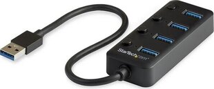 USB Centrmezgls Startech HB30A4AIB cena un informācija | Adapteri un USB centrmezgli | 220.lv