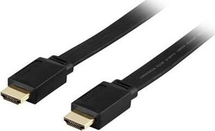 Deltaco HDMI-1050F, HDMI, 5 m цена и информация | Кабели и провода | 220.lv