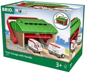 Переносной железнодорожный гараж Brio Railway, 33474 цена и информация | Конструктор автомобилей игрушки для мальчиков | 220.lv