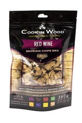 Чипсы для копчения Красное вино, Cook In Wood, Red Wine BBQ chips, 360г цена и информация | Коптильни, аксессуары | 220.lv