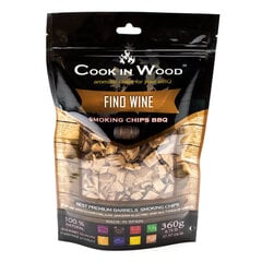 Щепы для копчения Вино Fino, Cook In Wood, Fino Wine BBQ chips, 360г цена и информация | Коптильни, аксессуары | 220.lv