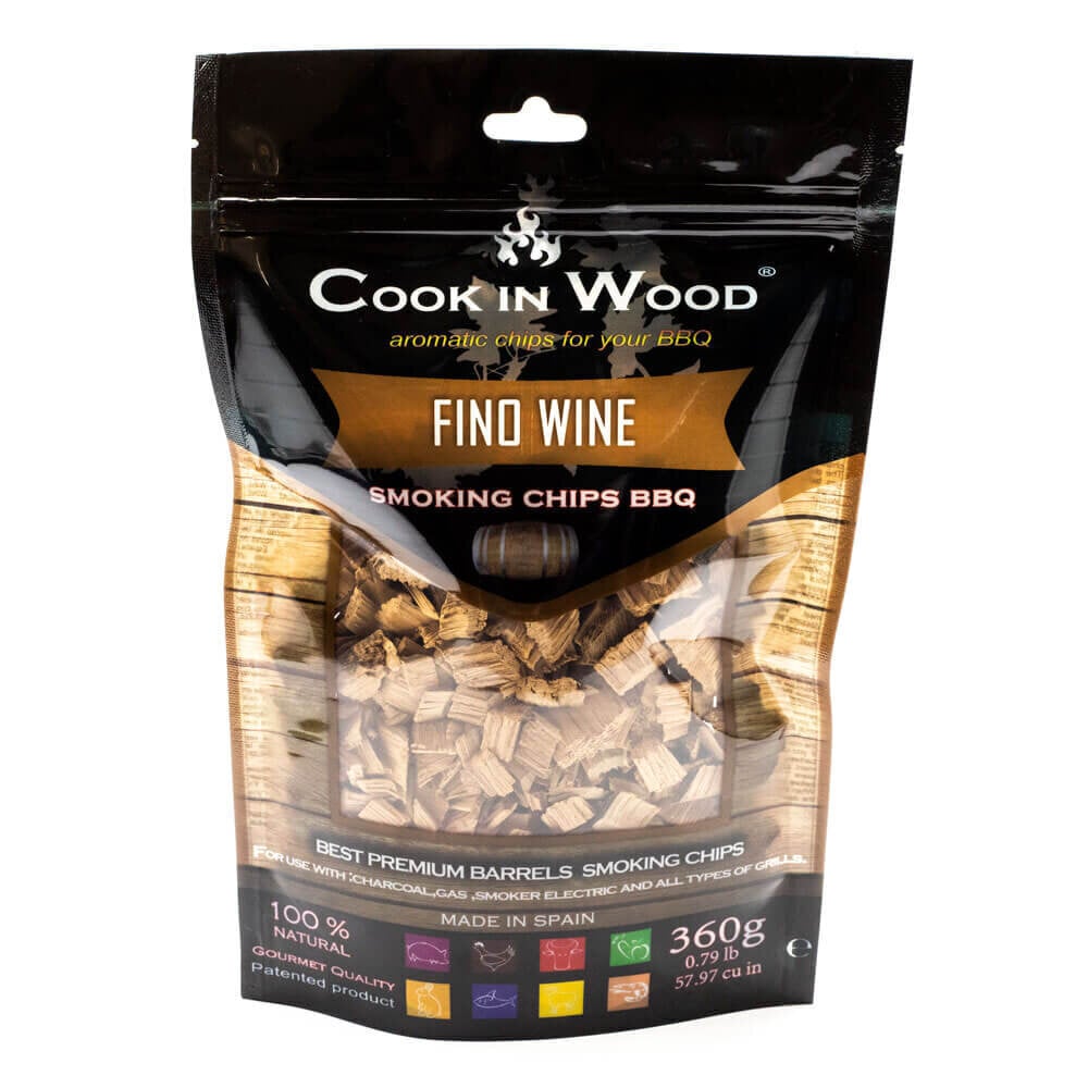 Fino sarkanvīna kūpināšanas skaidas, Cook In Wood, Fino Wine BBQ chips, 360 g cena un informācija | Kūpinātavas, piederumi | 220.lv