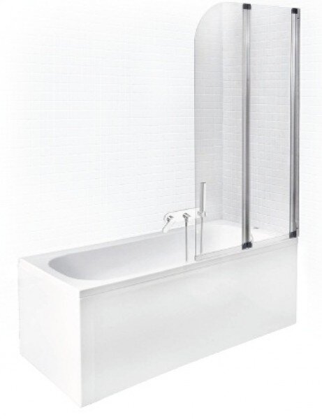 Atveramā vannas siena stikla cena un informācija | Piederumi vannām un dušas kabīnēm | 220.lv