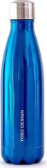 Бутылка для воды Yoko Design Shiny 500 мл, синий цена и информация | Термосы, термокружки | 220.lv