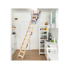Koka bēniņu kāpnes Extra 4IQ 90 x 80 cm cena un informācija | Kāpnes | 220.lv