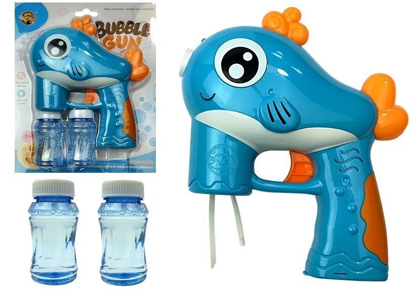 Ziepju burbuļu pistole "Zivs zila" цена и информация | Ūdens, smilšu un pludmales rotaļlietas | 220.lv