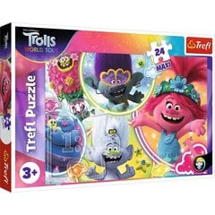 Puzle Trefl Maxi The Music World Of Trolls 24 d. cena un informācija | Puzles, 3D puzles | 220.lv