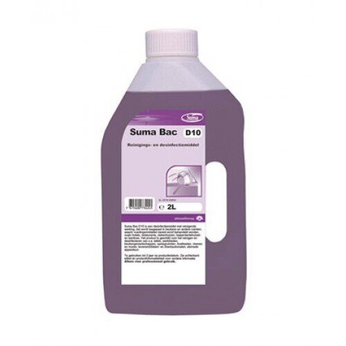 Dezinfekcijas līdzeklis virsmām ar mazgāšanas efektu Suma Bac D10 2L koncentrāts цена и информация | Tīrīšanas līdzekļi | 220.lv