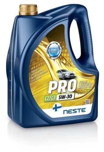 Akcija! Neste Pro C2 / C3 5W-30, 4L + 1L komplekts cena un informācija | Motoreļļas | 220.lv