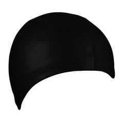 Fabric swimcap with plastic lining and adjustable velcro closure 3473 20 black цена и информация | Шапочки для плавания | 220.lv