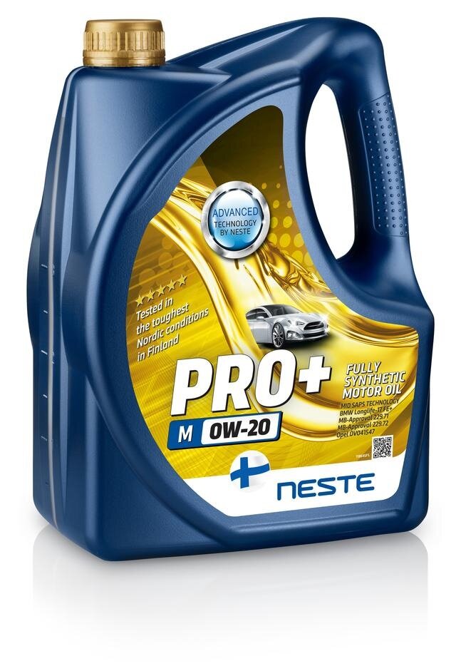 Motoreļļa Neste Pro+ M 0W-20, 4L цена и информация | Motoreļļas | 220.lv