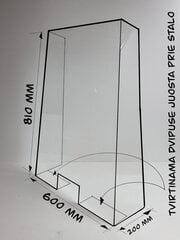 Защитная прозрачная перегородка цена и информация | Защитные стенки, дозаторы для антисептика | 220.lv