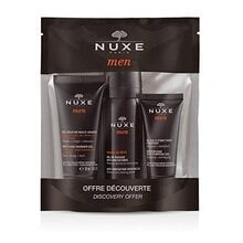 Косметический набор для мужчин Nuxe Men Discovery Предложение: гель для бритья 35 мл + гель для душа 30 мл + увлажняющий гель для лица 15 мл цена и информация | Косметика и средства для бритья | 220.lv