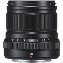 Fujinon XF 50mm f/2 R WR lens, black cena un informācija | Objektīvi | 220.lv