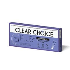 Grūtniecības tests Clear Choice Plus 2 gab. iepakojumā cena un informācija | Pirmā palīdzība | 220.lv