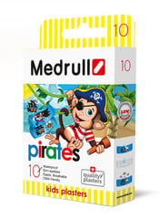 Водоотталкивающий пластырь Medrull "Pirates" N10 цена и информация | Первая помощь | 220.lv
