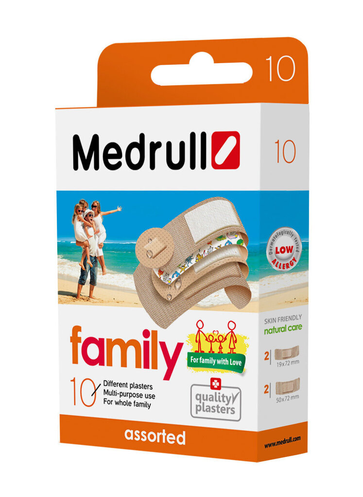 Plāksteri Medrull FAMILY Pack N10 цена и информация | Pirmā palīdzība | 220.lv