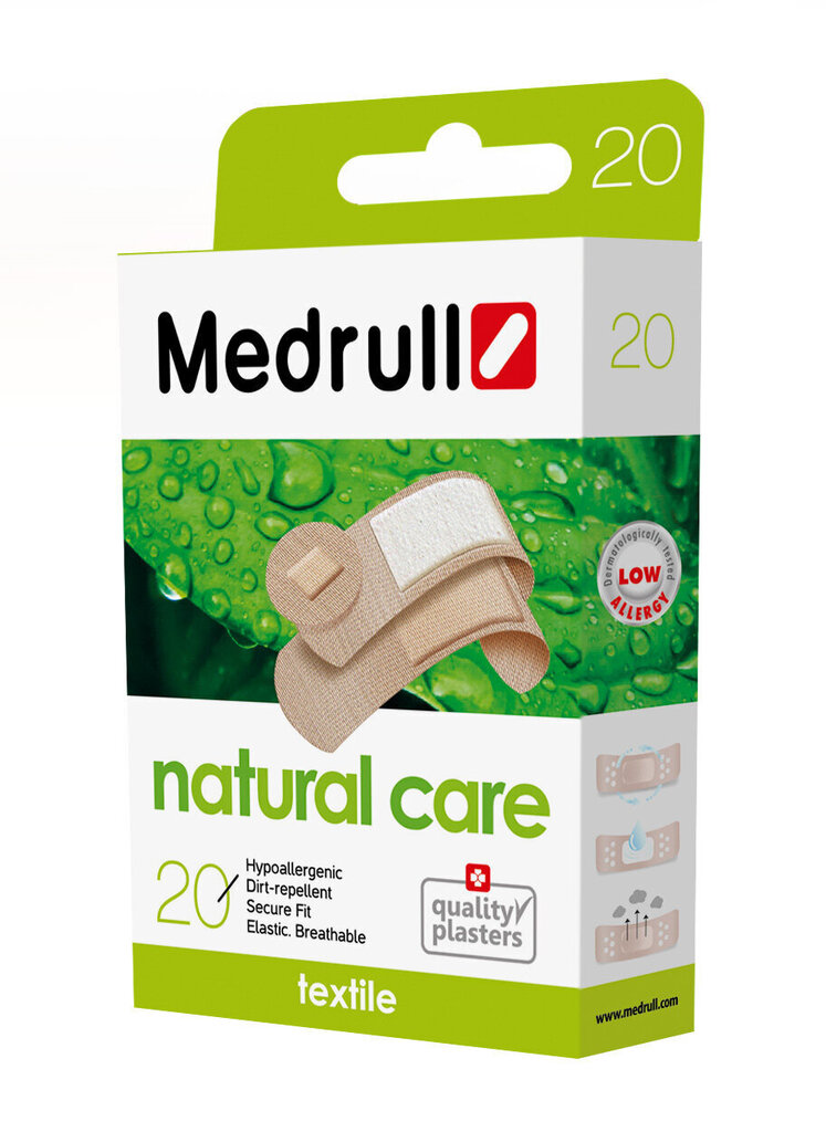 Plāksteri Medrull Natural Care N20 cena un informācija | Pirmā palīdzība | 220.lv