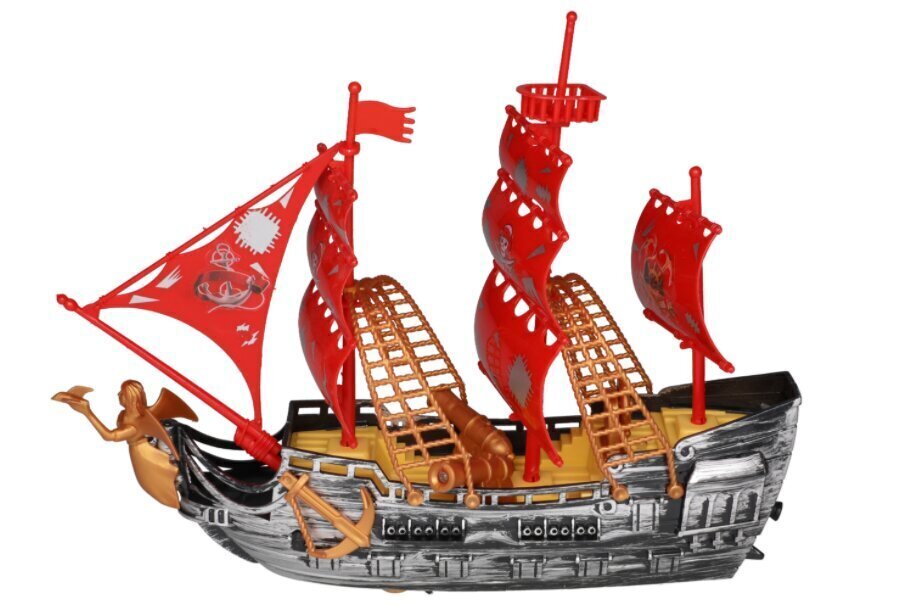 Pirātu kuģis ar skaņām, gaismām un piederumiem, 323171 цена и информация | Rotaļlietas zēniem | 220.lv