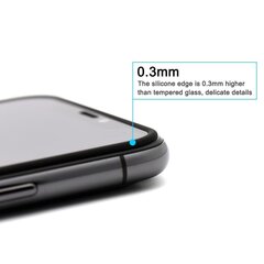 Защитное стекло SILICONE EDGE для iPhone X/XS/11 PRO PINK цена и информация | Защитные пленки для телефонов | 220.lv