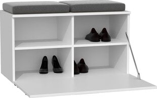 Обувной шкаф Opal, белый цена и информация | Полки для обуви, банкетки | 220.lv