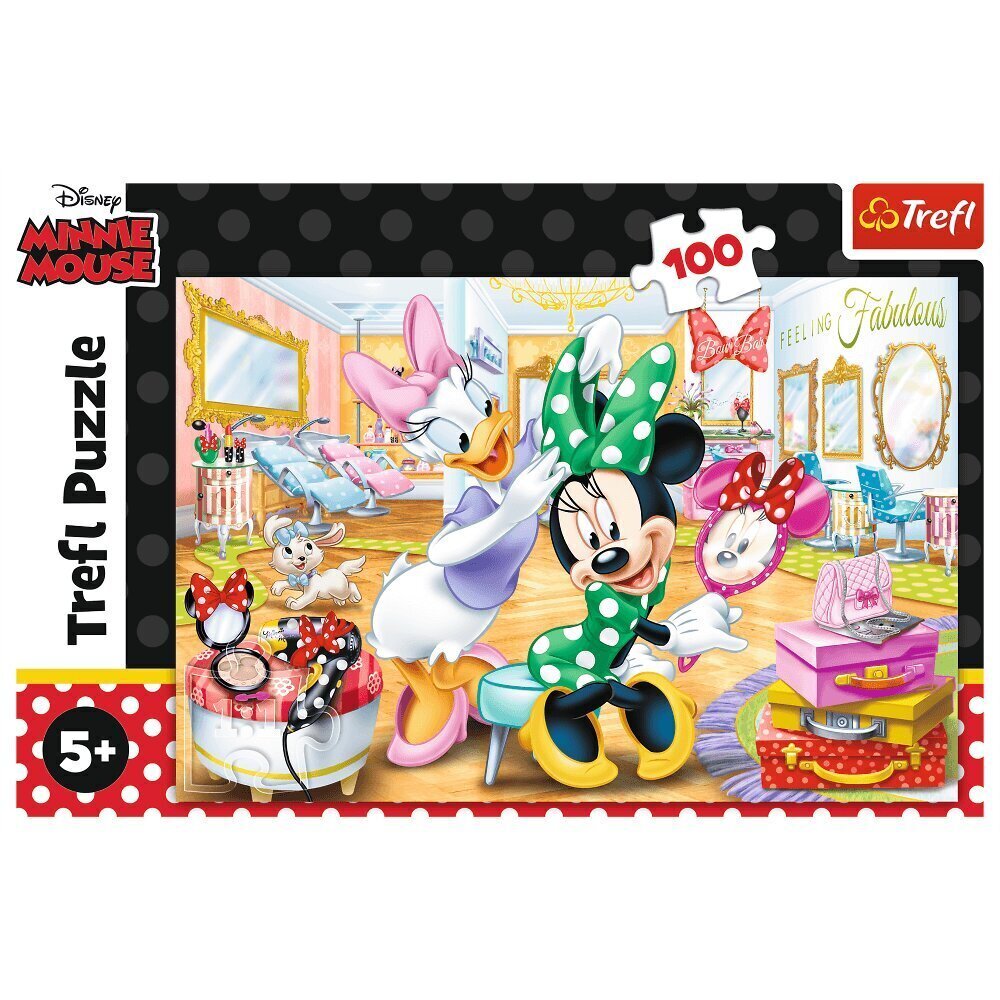 Puzle Trefl Puzzle „Minnie skaistumkopšanas salons“, 100 d. цена и информация | Puzles, 3D puzles | 220.lv