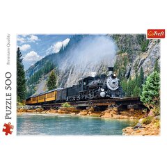 Puzle Trefl Puzzle "Kalnu vilciens", 500 d. цена и информация | Пазлы | 220.lv