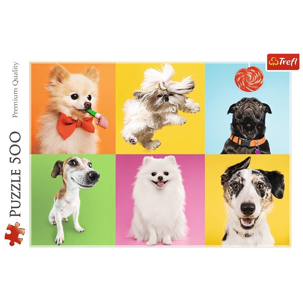 Puzle Trefl Puzzle "Suņi“, 500 d. цена и информация | Puzles, 3D puzles | 220.lv