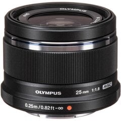 M.Zuiko Digital ED 25мм f/1.8 объектив, чёрный цена и информация | Объективы | 220.lv