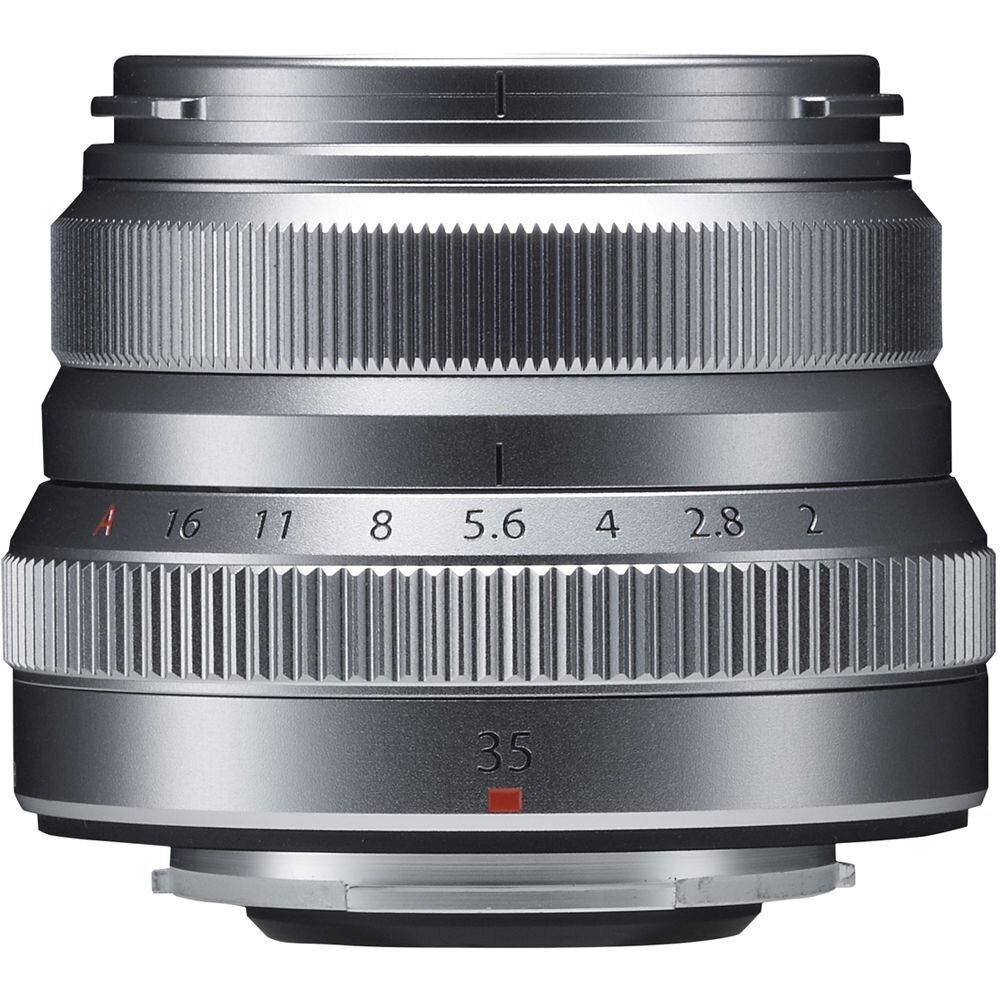 Fujinon XF 35mm f/2 R WR, silver cena un informācija | Objektīvi | 220.lv