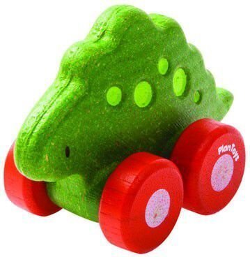 Rotaļlieta PlanToys Dino Car - Stego cena un informācija | Rotaļlietas zīdaiņiem | 220.lv