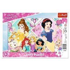 Puzle Trefl Disney Cute Princesses Frame Floor 15 d. cena un informācija | Puzles, 3D puzles | 220.lv