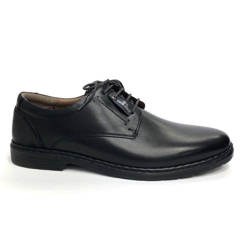 Klasiskas, platas, melnas vīriešu liela izmēra kurpes Josef Seibel cena un informācija | Vīriešu kurpes, zābaki | 220.lv